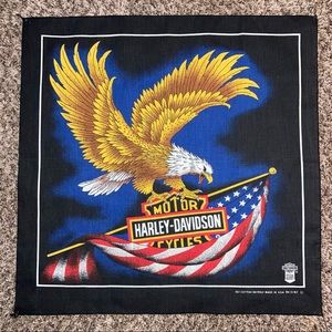 Vintage Eagle Harley Davidson Bandana/Handkerchief